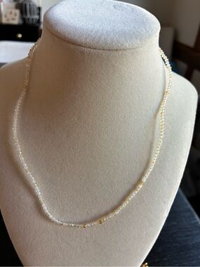 Citrine Gemstone Dainty Necklace